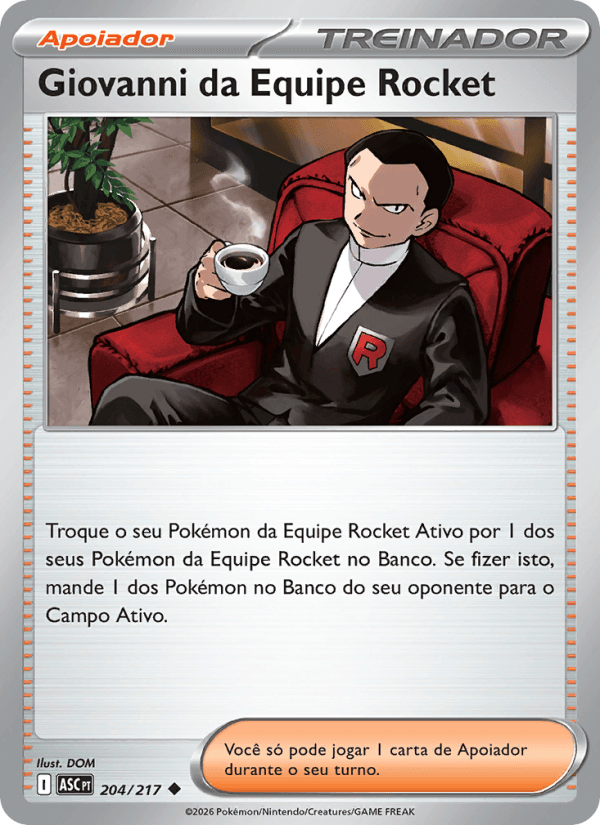 Giovanni da Equipe Rocket - 204/217