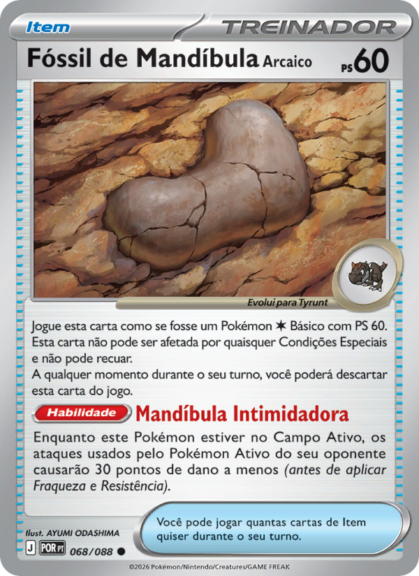 Fóssil de Mandíbula Arcaico - 068/88