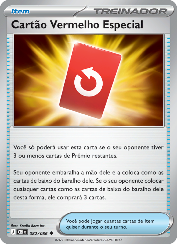 Cartão Vermelho Especial - 082/86